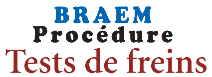 Test de Freins Pneumatique